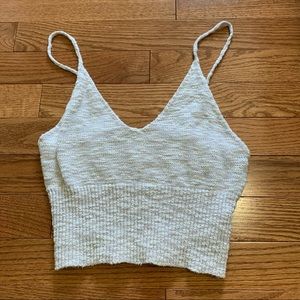 Knit cropped tank